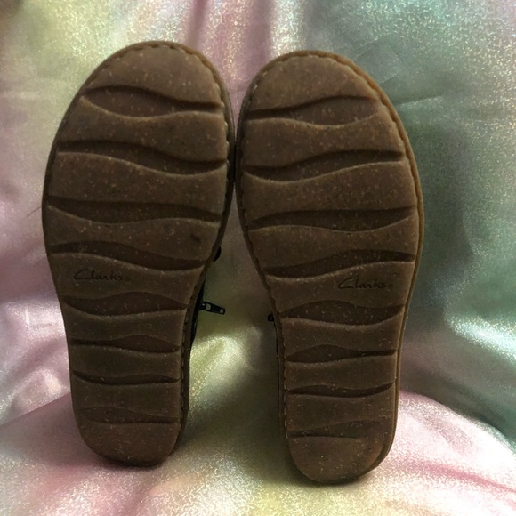 Clarks Tamitha suede leather lace-up black boots booties size 7.5 women’s 13281 - Picture 8 of 9